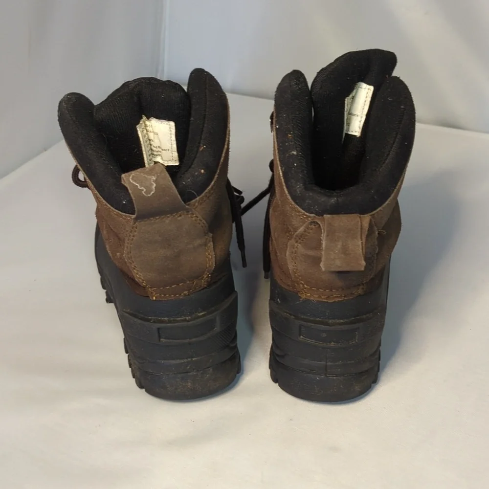Itasca Ice Breaker Brown Leather Winter Boots Boys Size 2